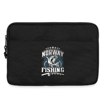 Norvège Pêche Pêcheur Pêcheur - Sacoche pour ordinateur portable 13 pouces - noir - Devant