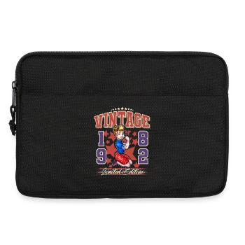 1982 Year of birth 40th birthday Vintage - Laptop bag 13" - black - Front