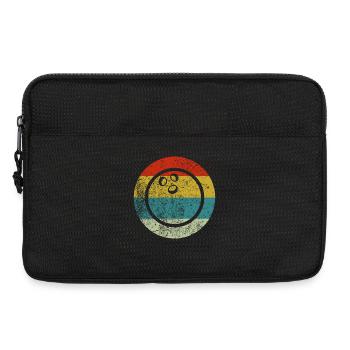 Retro Vintage Bowling - Laptoptasche 13" - Schwarz - Vorne