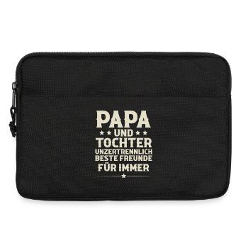Vater Und Tochter - Laptoptasche 13" - Schwarz - Vorne