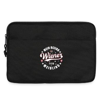 Ein echter Wiener Mein Bezirk 1120 Meidling - Laptoptasche 13" - Schwarz - Vorne