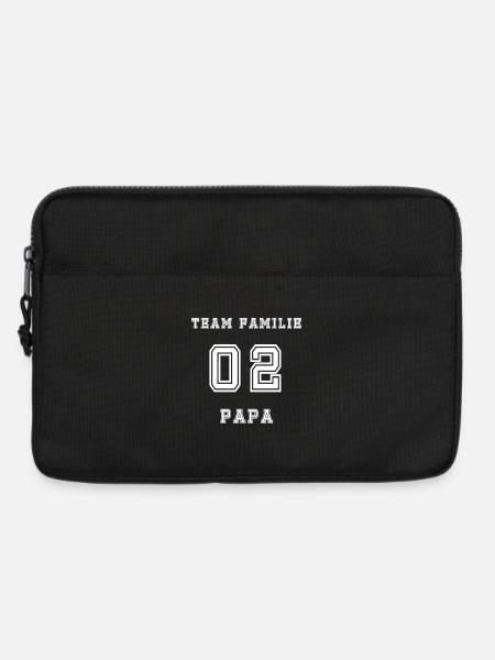 Team Family Papa 02 Numeric Logo - Laptoptasche 13" - Schwarz
