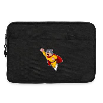 Maulwurf Superheld Umhang - Laptoptasche 13" - Schwarz - Vorne