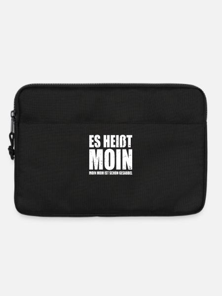 Moin Heißt Es Moin Moin Ist Schon Gesabbel Hamburg - Laptoptasche 13" - Schwarz