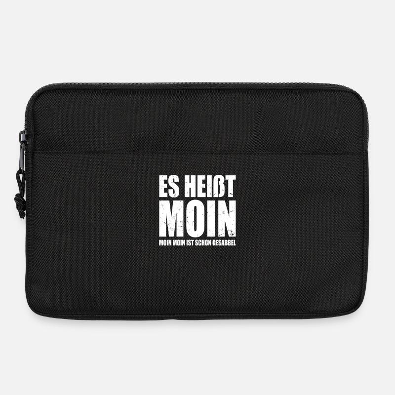 Moin Heißt Es Moin Moin Ist Schon Gesabbel Hamburg - Laptoptasche 13" - Schwarz