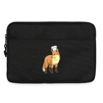 Fuchs Koch Kochmütze Kochen - Laptoptasche 13" - Schwarz - Vorne
