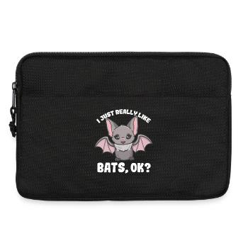 Fledermäuse Fledermausliebhaber - Laptoptasche 13" - Schwarz - Vorne
