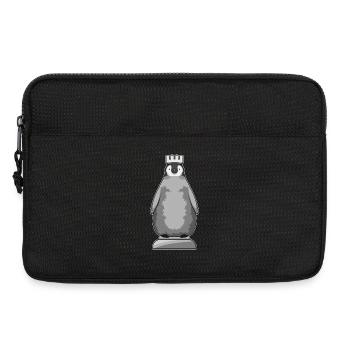Échecs du Roi des Pièces de Pingouin - Sacoche pour ordinateur portable 13 pouces - noir - Devant