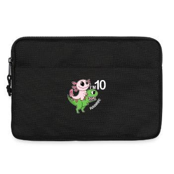 Motif du 10e anniversaire - Cadeau de 10 ans - Sacoche pour ordinateur portable 13 pouces - noir - Devant