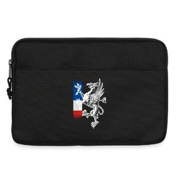 stehender Greif blau weiss rot Rostock - Laptoptasche 13" - Schwarz - Vorne