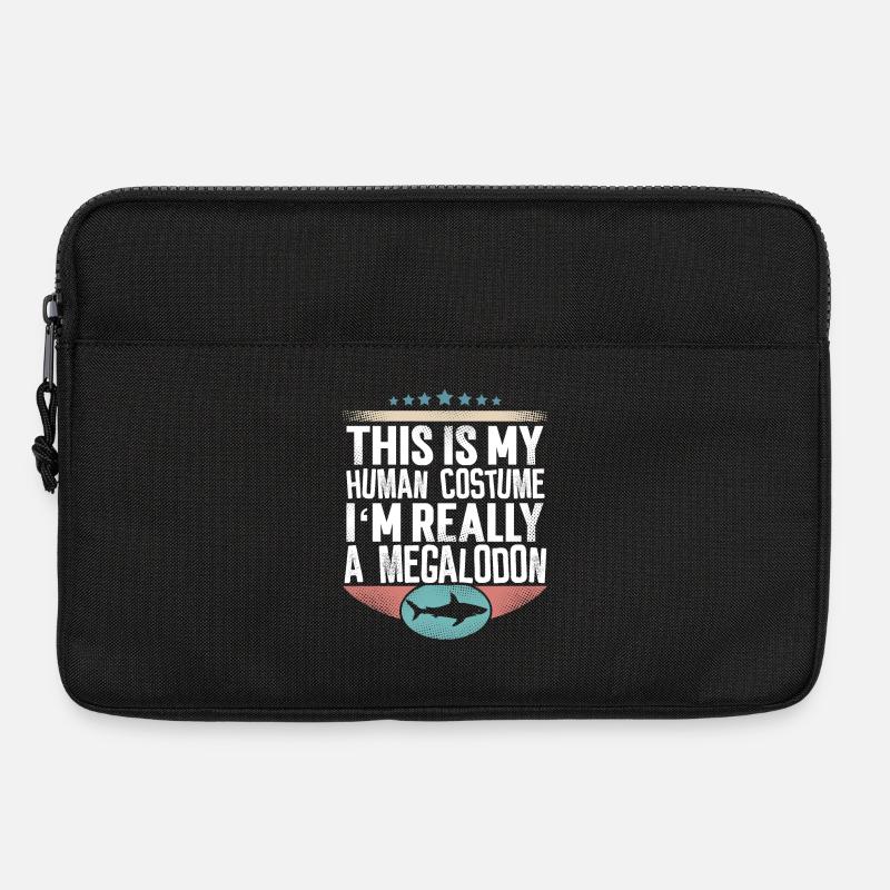 Megalodon Riesen Hai - Laptoptasche 13" - Schwarz