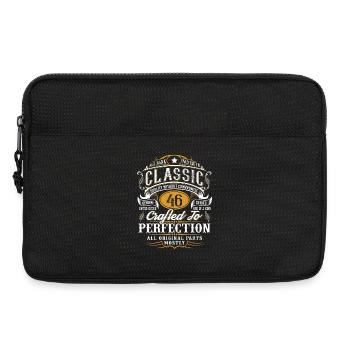 46. Geburtstag - Laptoptasche 13" - Schwarz - Vorne