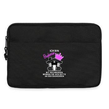 Bauherrin Hausbau - Laptoptasche 13" - Schwarz - Vorne