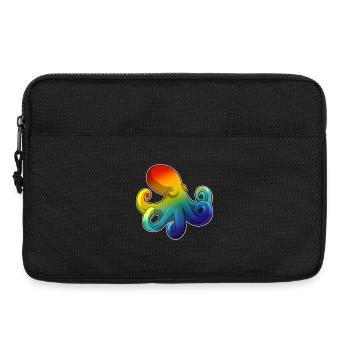 Octopus Rainbow - Laptop bag 13" - black - Front