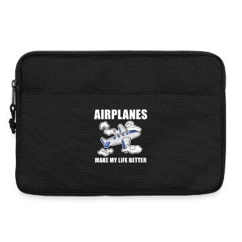 Airplane - Laptop bag 13" - black - Front