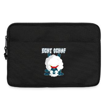 Echt Schaf Peperoni lustig Schäfer Bauernhof - Laptoptasche 13" - Schwarz - Vorne