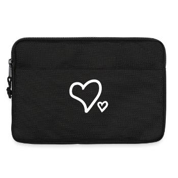 Herz - Laptoptasche 13" - Schwarz - Vorne