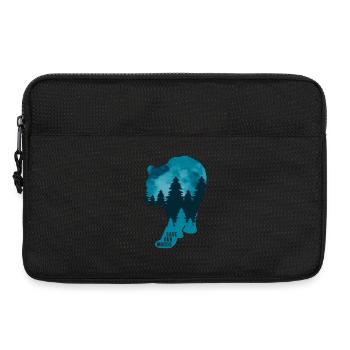 Climate Change Environmental Protection Bear - Laptop bag 13" - black - Front