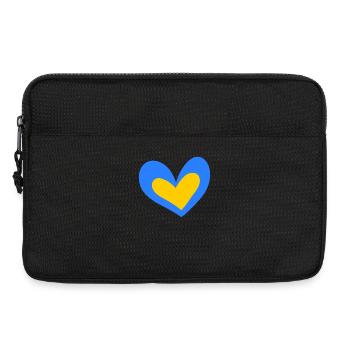 Ukraine Herz - Laptoptasche 13" - Schwarz - Vorne