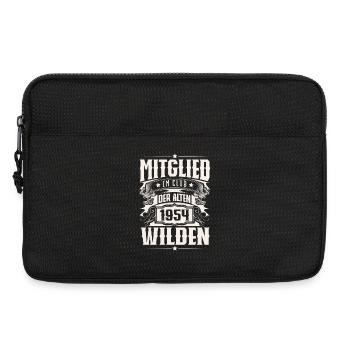 Jahrgang 1954 Baujahr Geburtstag Lustig - Laptoptasche 13" - Schwarz - Vorne