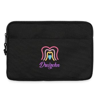 13. Geburtstag Regenbogen - Laptoptasche 13" - Schwarz - Vorne