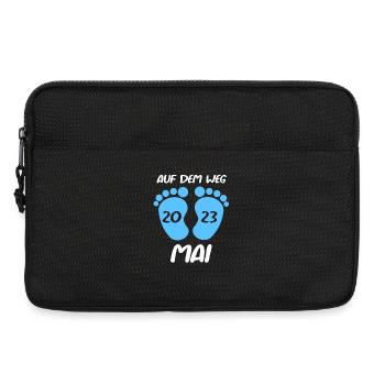 Geburtsmonat Mai 2023 Junge Sohn Schwanger - Laptoptasche 13" - Schwarz - Vorne