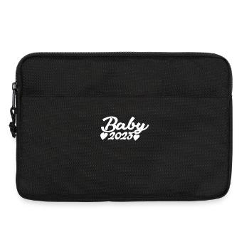 Bébé 2023 Grossesse enceinte - Sacoche pour ordinateur portable 13 pouces - noir - Devant