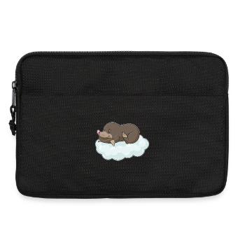 Maulwurf Schlafen Wolken - Laptoptasche 13" - Schwarz - Vorne