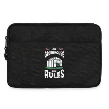 Greenhouse Rules Gardening Gardener - Laptop bag 13" - black - Front