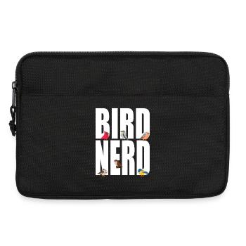 Birds Bird Nerd - Laptop bag 13" - black - Front