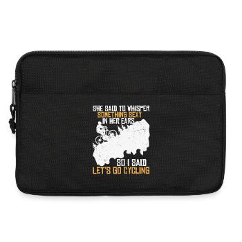 Radflirt am Berg - Laptoptasche 13" - Schwarz - Vorne