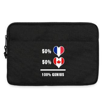 die France and Canada Engineering / Gegenwart - Laptoptasche 13" - Schwarz - Vorne