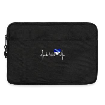Gelsenkirchen Skyline Herzschlag Fan Herz Liebe - Laptoptasche 13" - Schwarz - Vorne