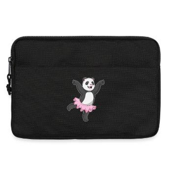 Panda Ballerina Ballet Dance - Laptop bag 13" - black - Front