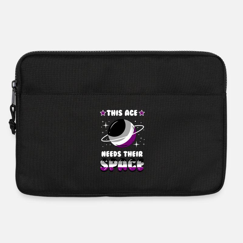 This Ace Needs Their Space Ace Pride - Laptoptasche 13" - Schwarz