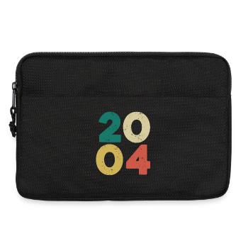 2004 - Jahrgang 2004 Retro Vintage - Laptoptasche 13" - Schwarz - Vorne