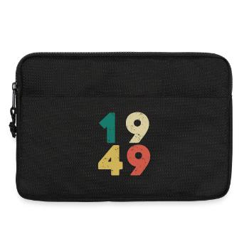 Jahrgang 1949 Retro Vintage - Laptoptasche 13" - Schwarz - Vorne