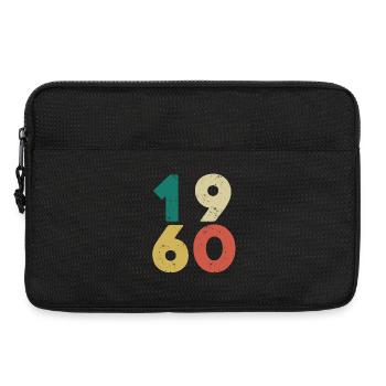 1960 - Millésime 1960 Rétro Vintage - Sacoche pour ordinateur portable 13 pouces - noir - Devant