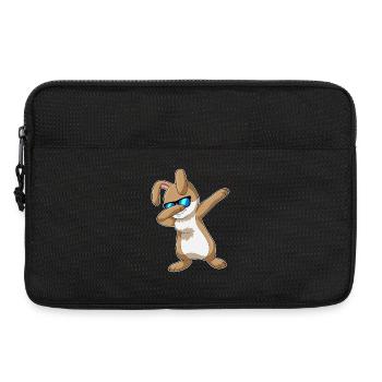 Danse hip-hop Bunny - Sacoche pour ordinateur portable 13 pouces - noir - Devant