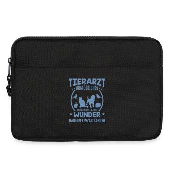 Tierarzt Sprüche Unmögliches - Laptoptasche 13" - Schwarz - Vorne