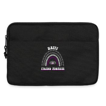 Boho Rainbow Happy Pride Mois Asexué - Sacoche pour ordinateur portable 13 pouces - noir - Devant