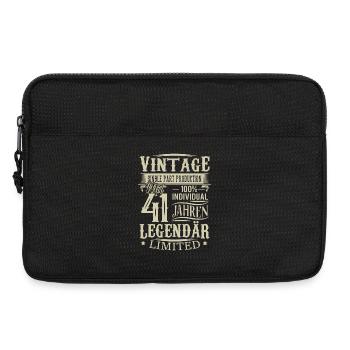 41. Geburtstag Vintage Legendär - Laptoptasche 13" - Schwarz - Vorne