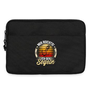 Segeln Segler Segelboot - Laptoptasche 13" - Schwarz - Vorne