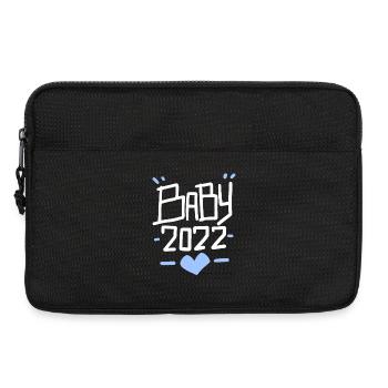 Bébé 2022 - Fils biologique enceinte 2022 - Sacoche pour ordinateur portable 13 pouces - noir - Devant