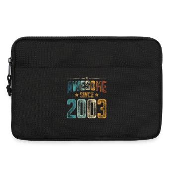 2003 Born Birthday Year of birth - Laptop bag 13" - black - Front