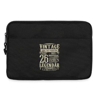 26. Geburtstag Vintage Legendär - Laptoptasche 13" - Schwarz - Vorne