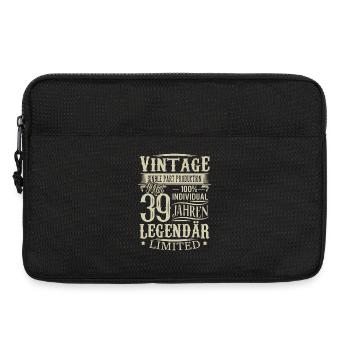 39. Geburtstag Vintage Legendär - Laptoptasche 13" - Schwarz - Vorne