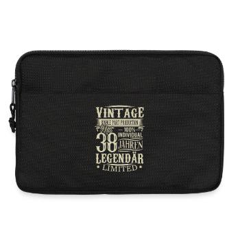 38. Geburtstag Vintage Legendär - Laptoptasche 13" - Schwarz - Vorne