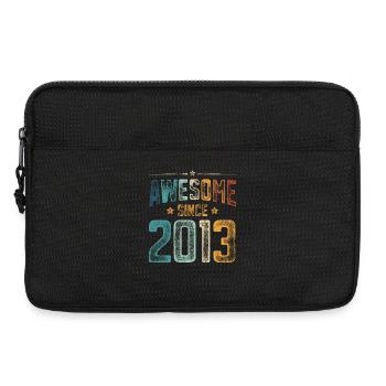 2013 Naissance Année de naissance - Sacoche pour ordinateur portable 13 pouces - noir - Devant