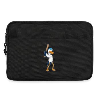 Stork Baseball Baseball Bat - Laptop bag 13" - black - Front